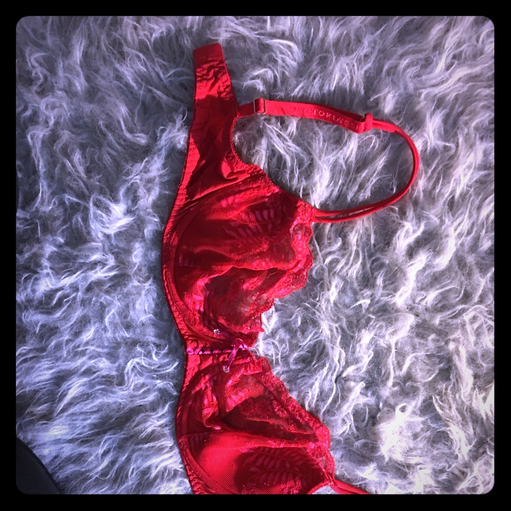 Victoria’s Secret Red lace bra